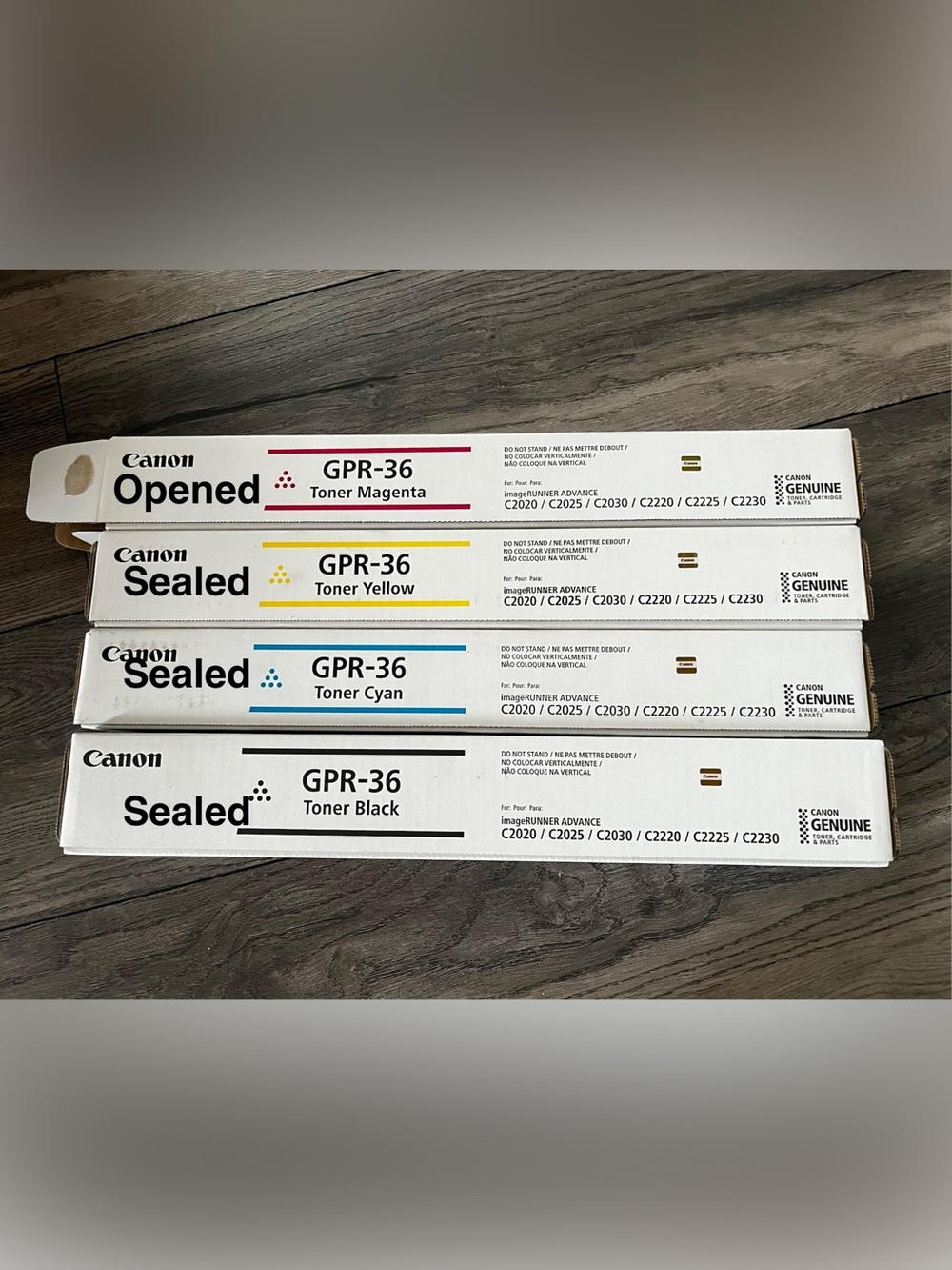Canon White Printer Toner Box Set